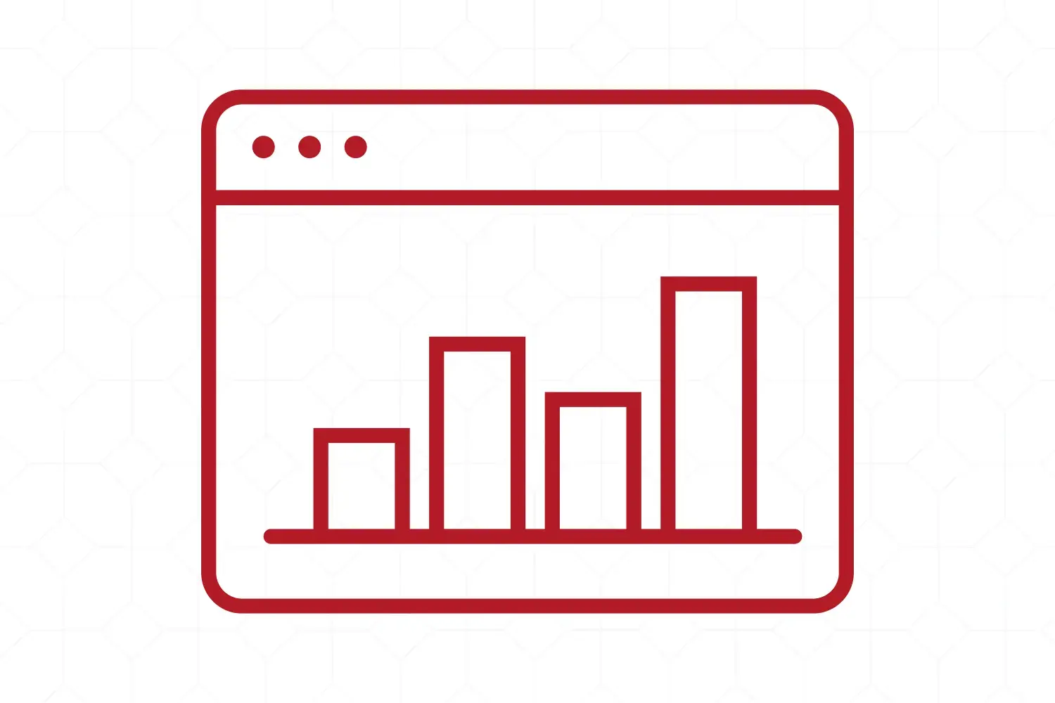 Icon representing data through a screen